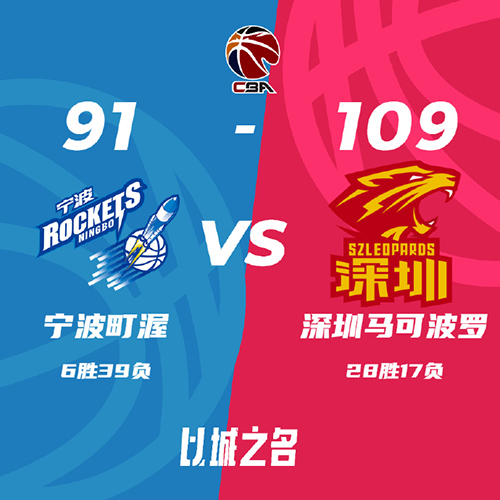 宁波 91 - 109 深圳