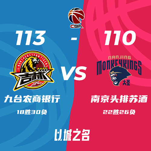 吉林 113 - 110 同曦