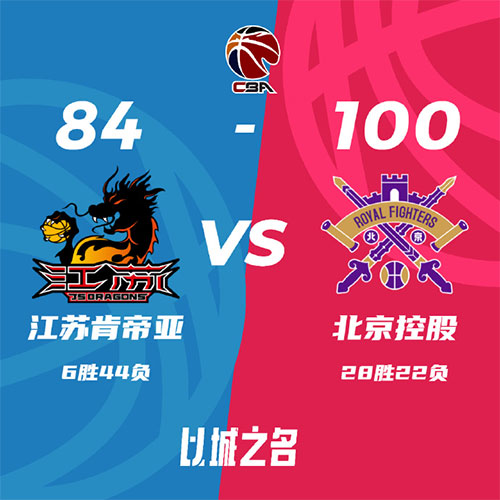 江苏 84 - 100 北控