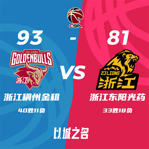 浙江 93 - 81 广厦