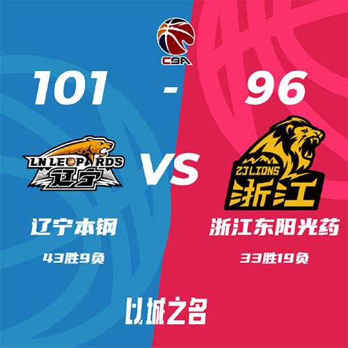 辽宁 101 - 96 广厦