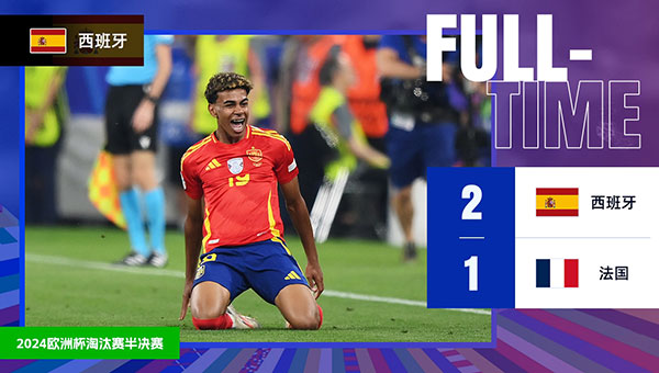 西班牙 2 - 1 法国