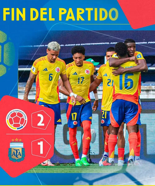 哥伦比亚 2 - 1 阿根廷