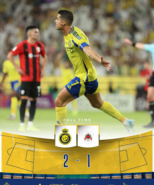 利雅得胜利 2 - 1 赖扬