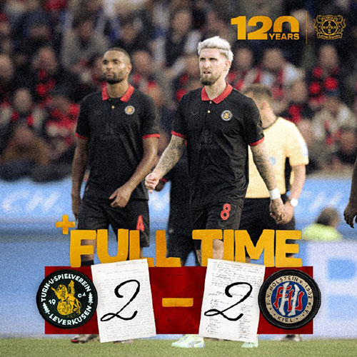 勒沃库森 2 - 2 荷尔斯泰因基尔