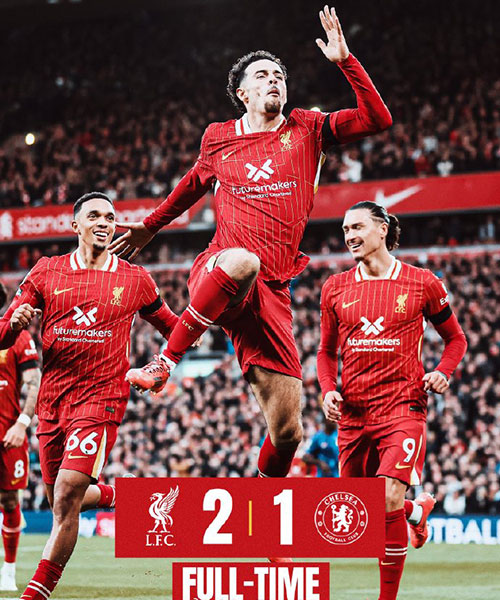 利物浦 2 - 1 切尔西