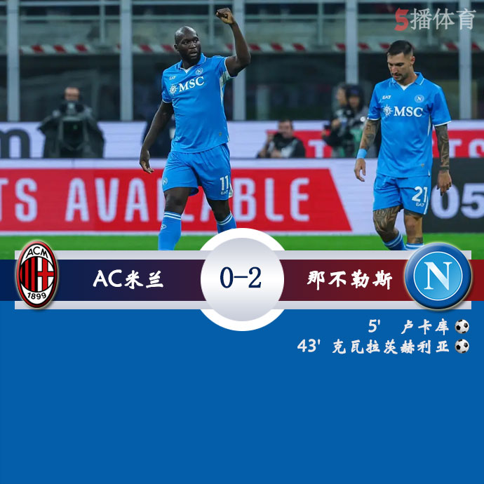 AC米兰 0 - 2 那不勒斯