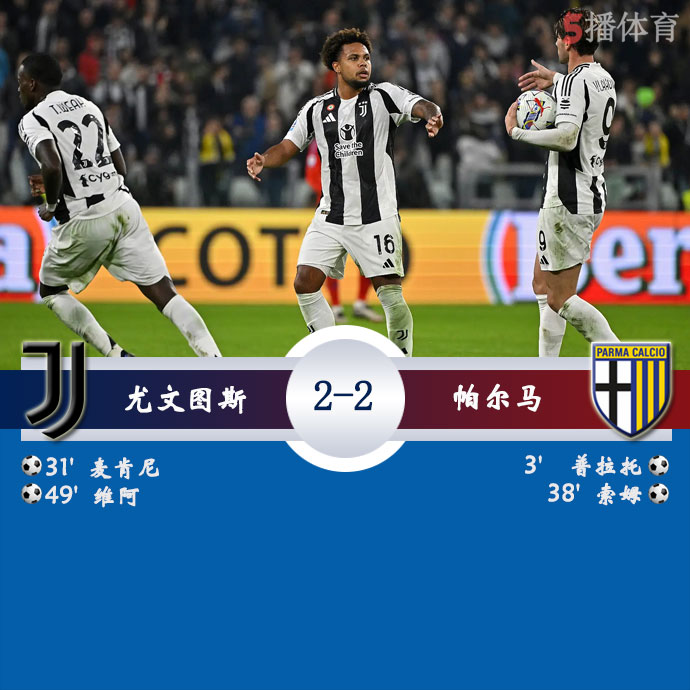 尤文图斯 2 - 2 帕尔马